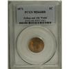 Image 3 : 1871 1C MS66 Red PCGS. Ex: Joshua and Ally Walsh Colle 