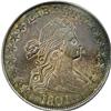 Image 1 : 1801 50C AU58 PCGS. O-101, R.3. This is the first year 