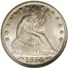 Image 1 : 1854-O 50C Arrows MS67 NGC. Heavy halos around the dat 