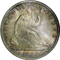 1882 50C MS68 NGC. One of only 4,400 business strikes 