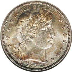 1897-S 50C MS67 NGC. The ''97-S is an important semi-k 
