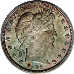 1905 50C MS67 PCGS. This is a coin for the ages, one t 