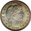 Image 1 : 1905-S 50C MS67 S NGC. Vividly toned with violet and 