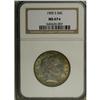 Image 3 : 1905-S 50C MS67 S NGC. Vividly toned with violet and 