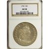 Image 3 : 1796 S$1 Small Date, Large Letters AU58 NGC. B-4, BB-6 