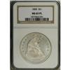 Image 3 : 1868 S$1 MS65 Prooflike NGC. Breen-5479, Heavy Date. T 