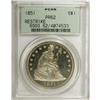 Image 3 : 1851 S$1 Restrike PR62 PCGS. The mintage of Seated Lib 