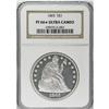 Image 3 : 1865 S$1 PR66 S Ultra Cameo NGC. The final year of No 