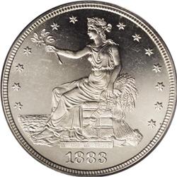 1883 T$1 PR65 Cameo PCGS. A splendid Gem that has an u 