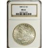 Image 3 : 1889-CC S$1 MS61 NGC. Strictly a Mint State coin, with 