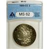 Image 3 : 1889-CC S$1 MS62 ANACS. The 1889-CC dollar in Mint Sta 