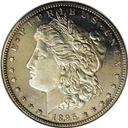 1895 S$1 PR64 Cameo NGC. David Bowers writes in his Si 