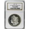 Image 3 : 1901 S$1 PR67 Cameo NGC. A stone-white Superb Gem with 