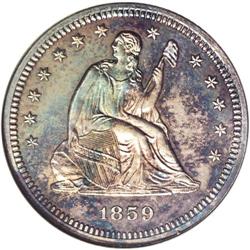 1859 P25C Quarter Dollar, Judd-234, Pollock-281, Low R 