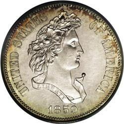 1859 P50C Half Dollar, Judd-237, Pollock-293, R.4, PR6 