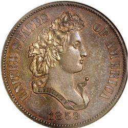 1859 P50C Half Dollar, Judd-238, Pollock-294, R.5, PR6 