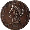 Image 1 : 1861 $10 J-287 PR65 Brown NGC.From The Jones Beach Col 