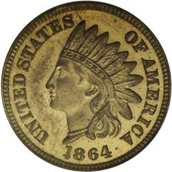1864 1C One Cent, Judd-355, Pollock-425, High R.7, MS6