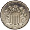 Image 1 : 1866 5C Shield Five Cents, Judd-497, Pollock-583, High 
