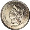 Image 1 : 1867 5C Five Cents, Judd-566, Pollock-627, Low R.6, MS 