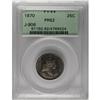 Image 1 : 1870 25C Standard Silver Quarter Dollar, Judd-906, Pol 