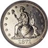 Image 1 : 1871 10C Indian Princess Dime, Judd-1080, Pollock-1216 