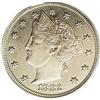 Image 1 : 1882 5C Liberty Head Five Cents, Judd-1690, Pollock-18 