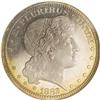 Image 1 : 1882 25C Shield Earring Quarter Dollar, Judd-1698, Pol 