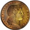 Image 1 : 1882 $1 Shield Earring Silver Dollar, Judd-1703, Pollo 