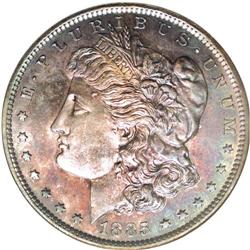 1885 $1 Morgan''s Lettered Edge Silver Dollar, Judd-17 