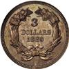 Image 2 : 1889 $3 Indian Head Three Dollars, Judd-1756a, Pollock 