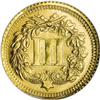 Image 2 : 1868 Lincoln $3 Private Pattern, Reeded Edge, Pollock-5 