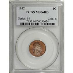 1912 1C MS66 Red PCGS. This lovely Gem is sharply deta 