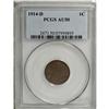 Image 1 : 1914-D 1C AU50 PCGS. An attractive medium brown exampl 