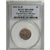 Image 3 : 1922 No D 1C Weak Reverse MS64 Red and Brown PCGS. Die 