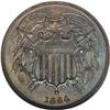 Image 1 : 1864 2C Small Motto MS65 Brown NGC. FS-000.5. Nearly t 