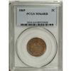 Image 1 : 1869 2C MS64 Red and Brown PCGS. The surfaces are pred 