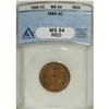 Image 1 : 1869 2C MS64 Red ANACS. Well struck with only light ma 