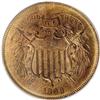 Image 1 : 1869 2C MS65 Red PCGS. A dusky rose-gold and olive Gem 