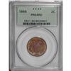 Image 1 : 1869 2C PR64 Red PCGS. The surfaces are largely warm m 