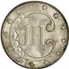 Image 2 : 1852 3CS MS67 PCGS. Frosty luster adheres to silver-gr 