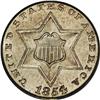 Image 1 : 1854 3CS MS66 PCGS. This is a sharply struck Premium G 