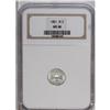 Image 1 : 1861 3CS MS66 NGC. Lustrous and highly appealing. This 