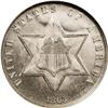 Image 1 : 1863 3CS MS66 Prooflike NGC. A mere 21,000 business st 