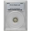 Image 3 : 1873 3CS PR65 Cameo PCGS. Essentially brilliant with o 
