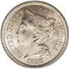 Image 1 : 1888 3CN MS67 PCGS. As the series came to a close, min 