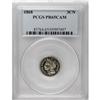 Image 1 : 1868 3CN PR65 Cameo PCGS. Minor haze at the top of the 