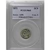Image 1 : 1872 3CN PR65 PCGS. A lovely Gem with moderate mirrors 