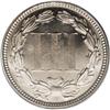 Image 2 : 1872 3CN PR66 Cameo PCGS. A pale coating of honey-gold 