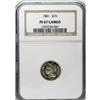 Image 1 : 1881 3CN PR67 Cameo NGC. Delicate champagne patina ove 